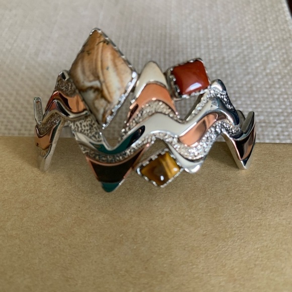 Sincerely Southwest Utah Four Corners Series Sterling Silver Cuff - Picture 1 of 8